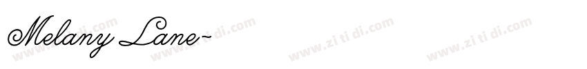 Melany Lane字体转换